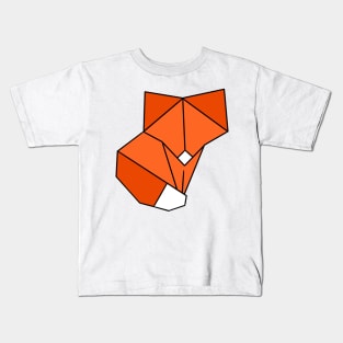 Origami fox Kids T-Shirt